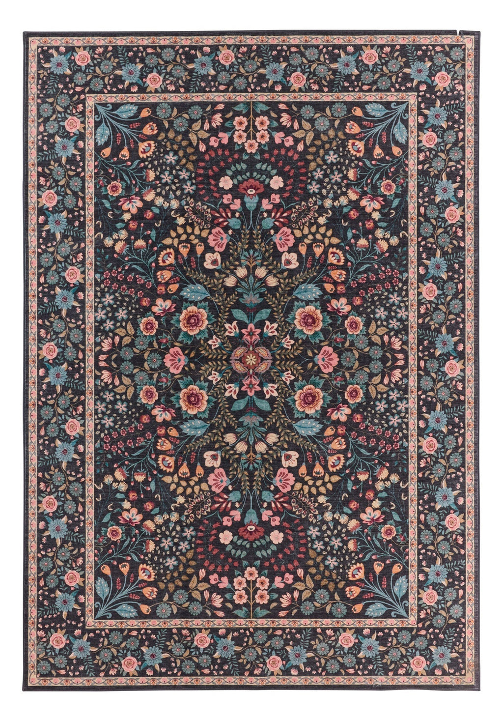 Tapis à motifs traditionnels - Noir - Collection Ottoman OTTOMAN