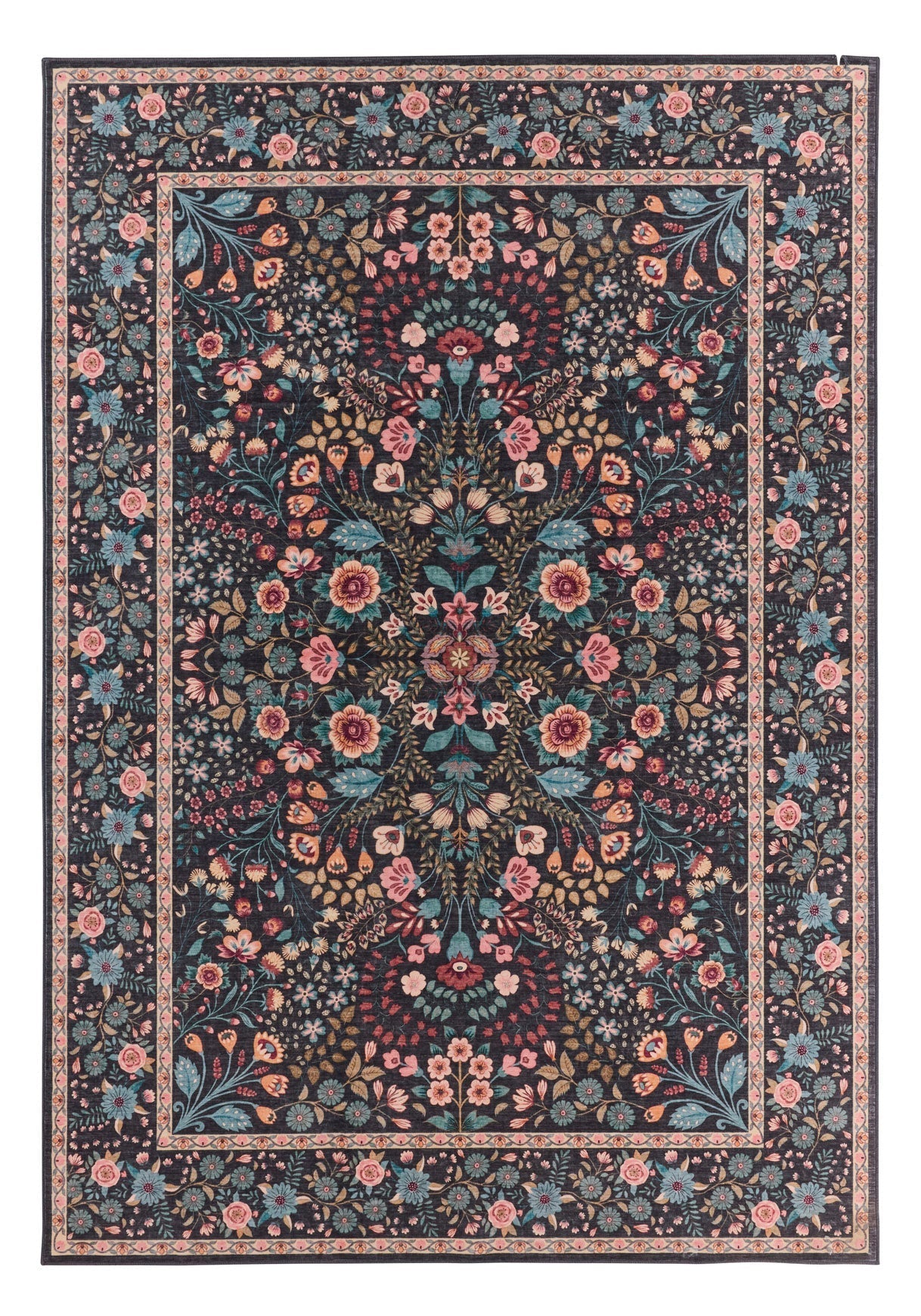 Tapis à motifs traditionnels - Noir - Collection Ottoman OTTOMAN