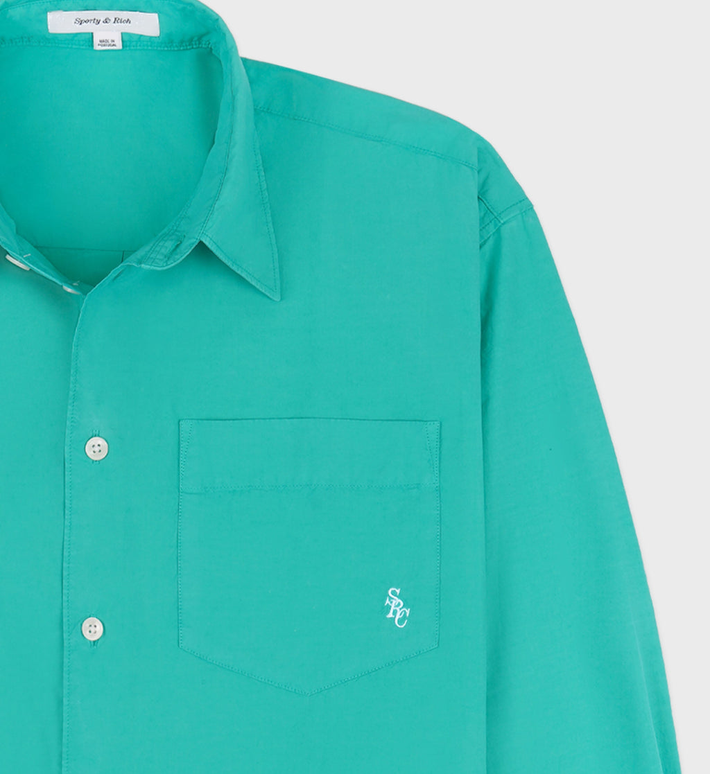 SRC Oversized Shirt - Caribbean/White - Women
