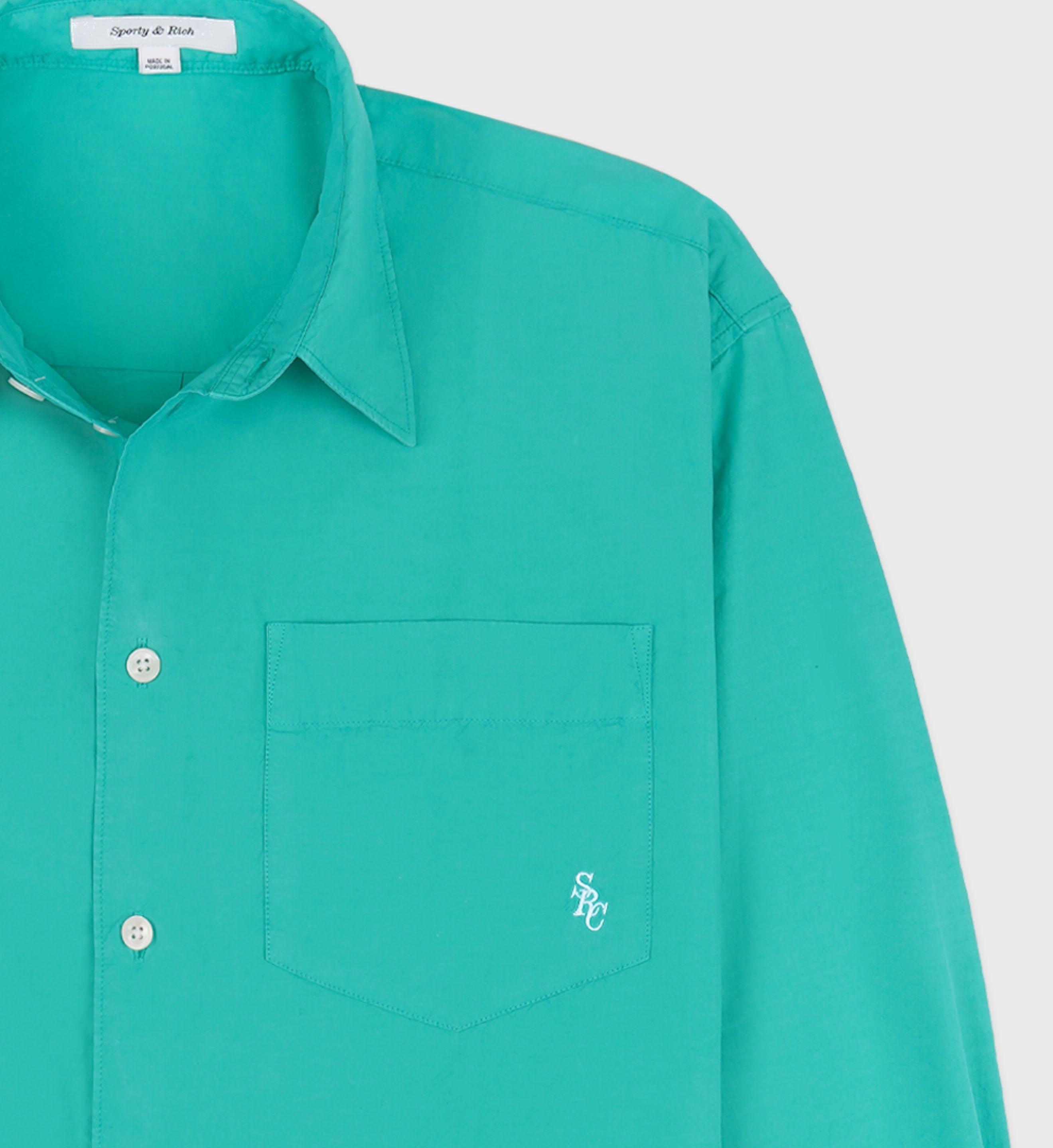 SRC Oversized Shirt - Caribbean/White - Women