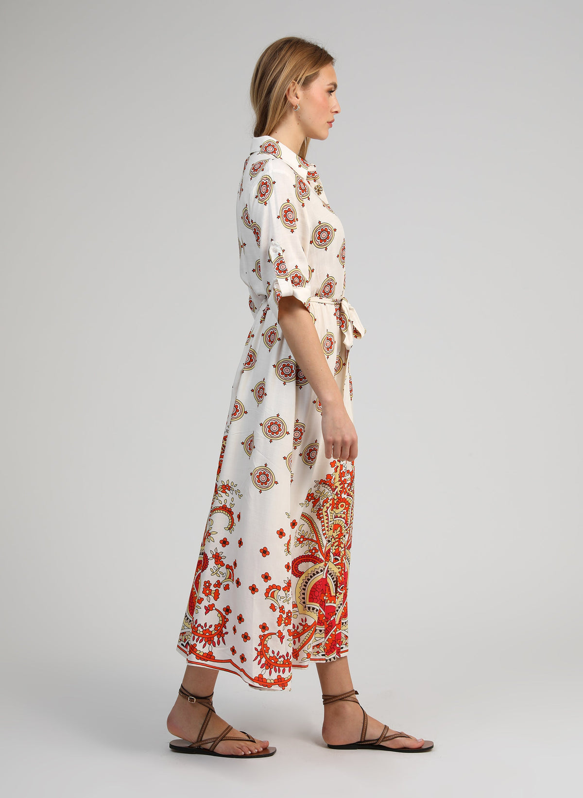 Robe Longue Ovintala Diwan Orange