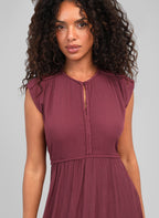 Robe Longue Owestina Raisin