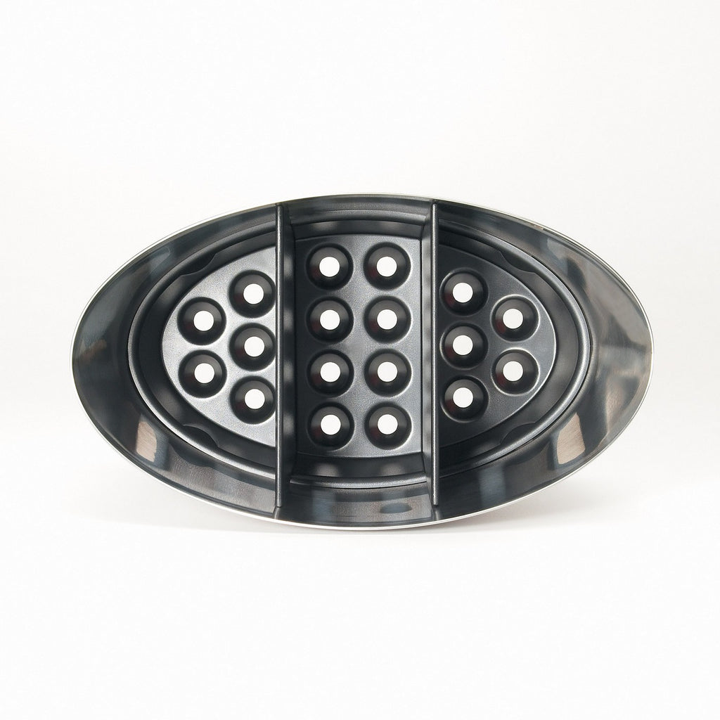 Olla para utensilios de acero inoxidable cepillado