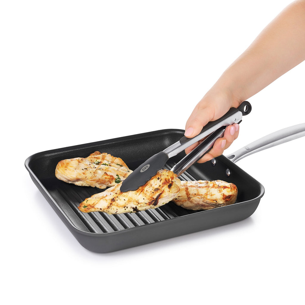 Pinzas para Servir Acero y Silicona 30 Cm