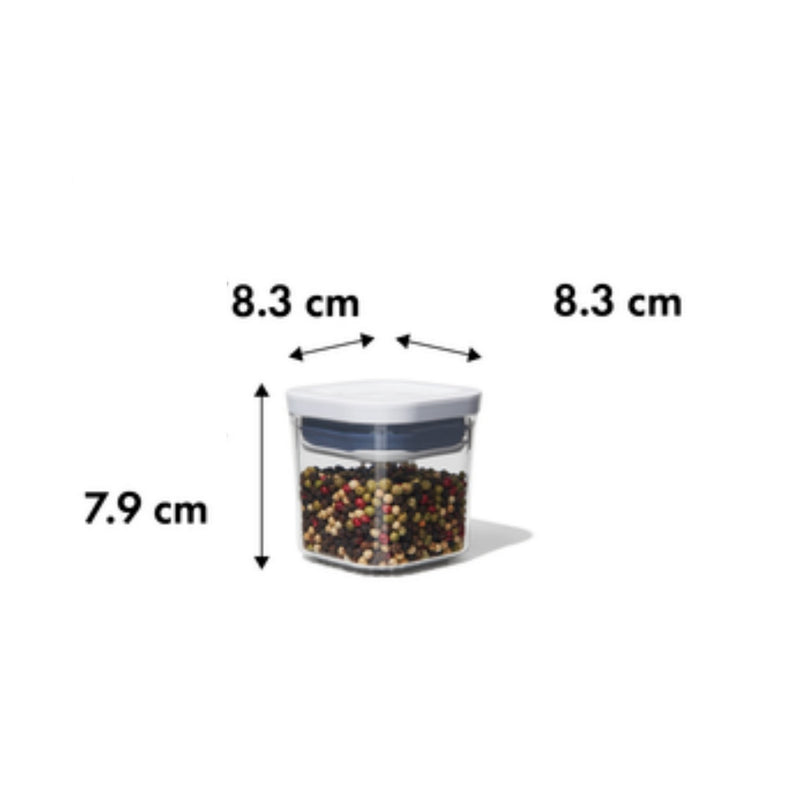 Set De 4 Boites Pop Mini Carree 0.2L