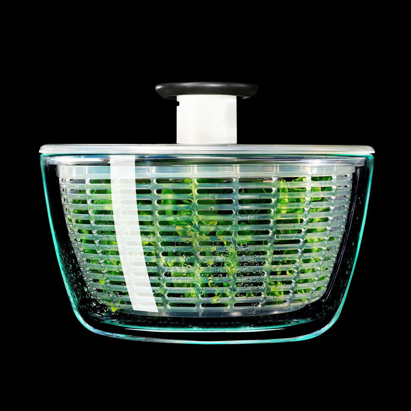 Glass Salad Spinner 26 Cm
