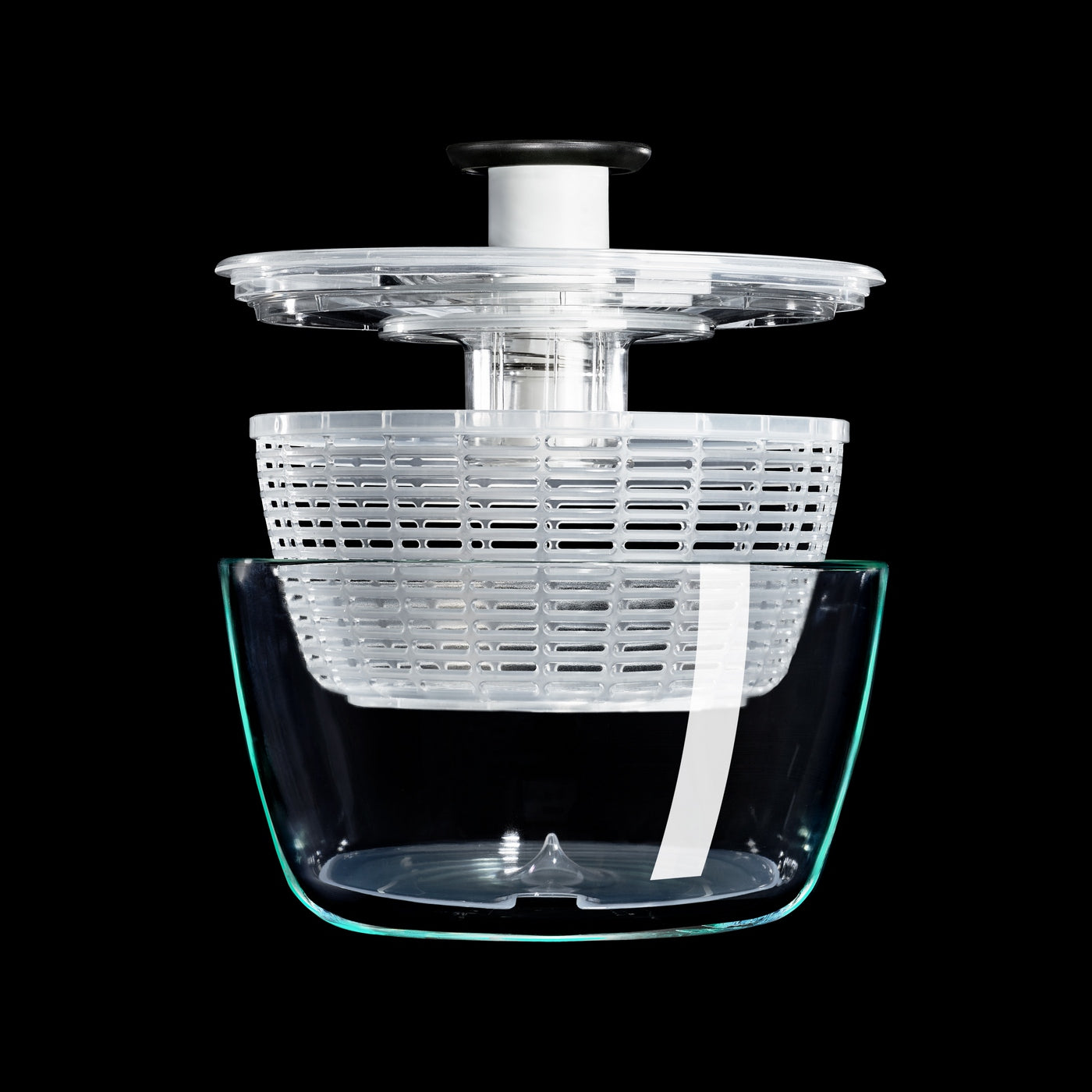 Glass Salad Spinner 26 Cm