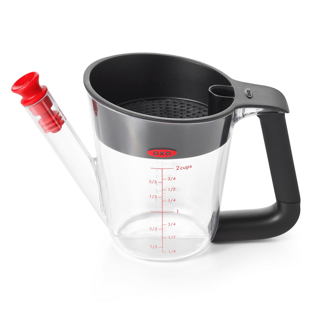 Separador De Grasas Negro Con Pico Vertedor 500 Ml