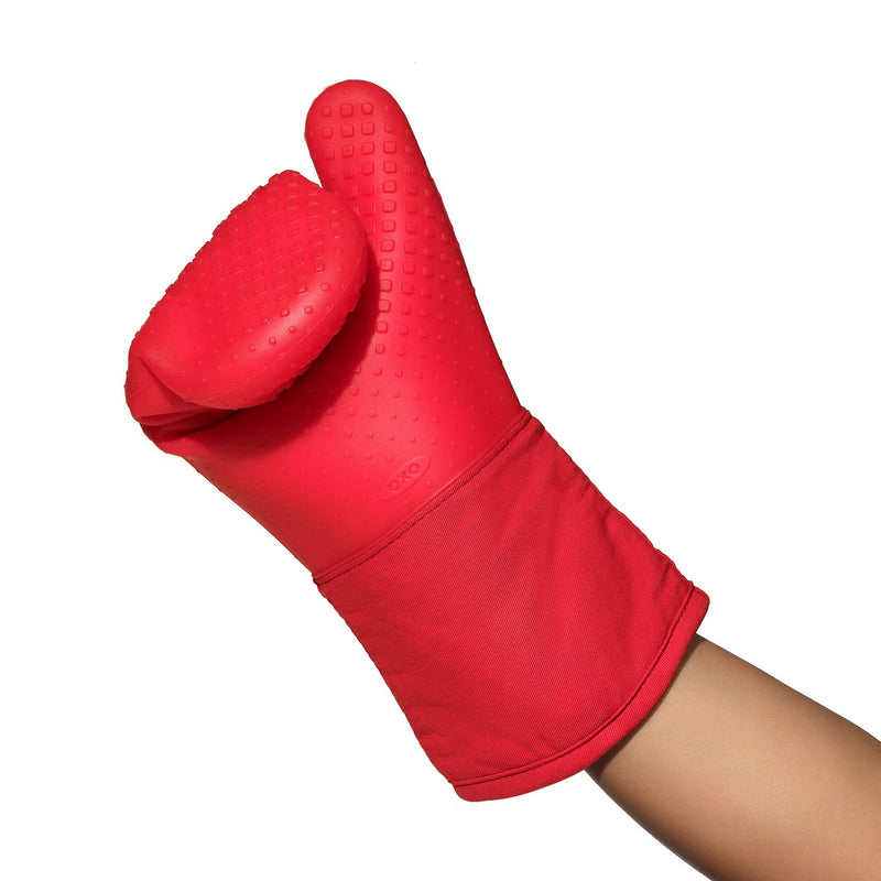 Gant De Cuisine En Silicone Rouge
