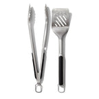 Set of 2 Barbecue Utensils Tongs + Spatula