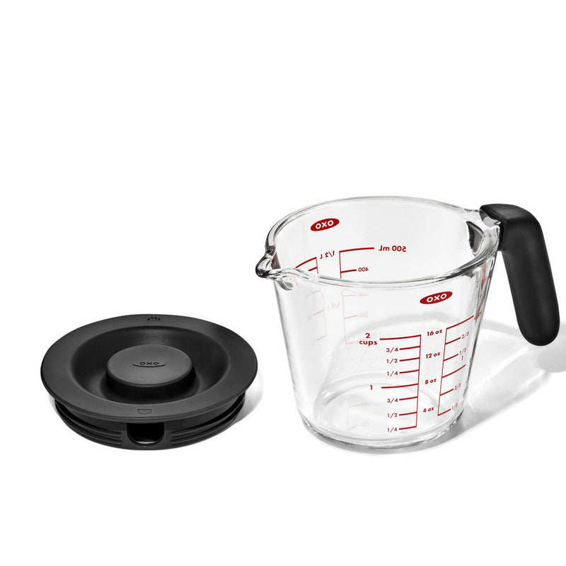 Pichet Mesureur En Verre 500 Ml Avec Couvercle
