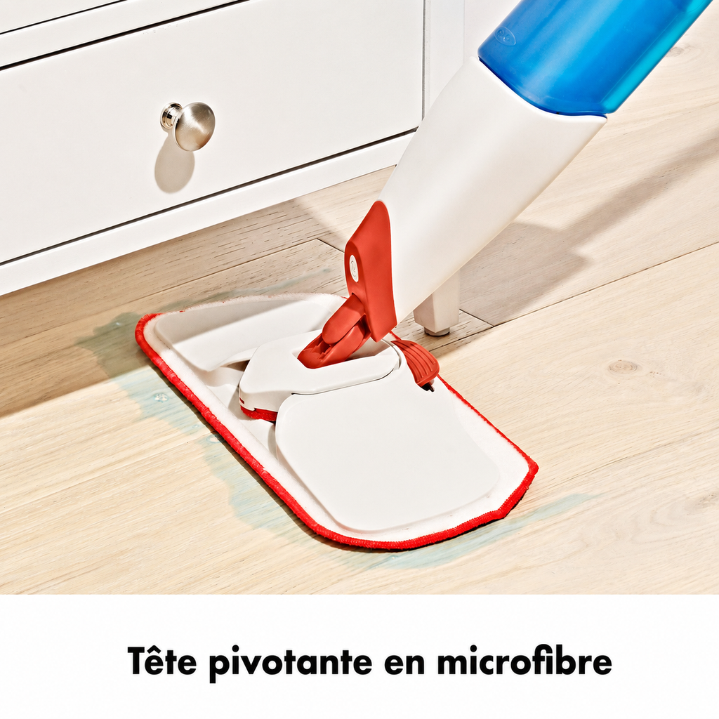 Trapeador en aerosol de microfibra