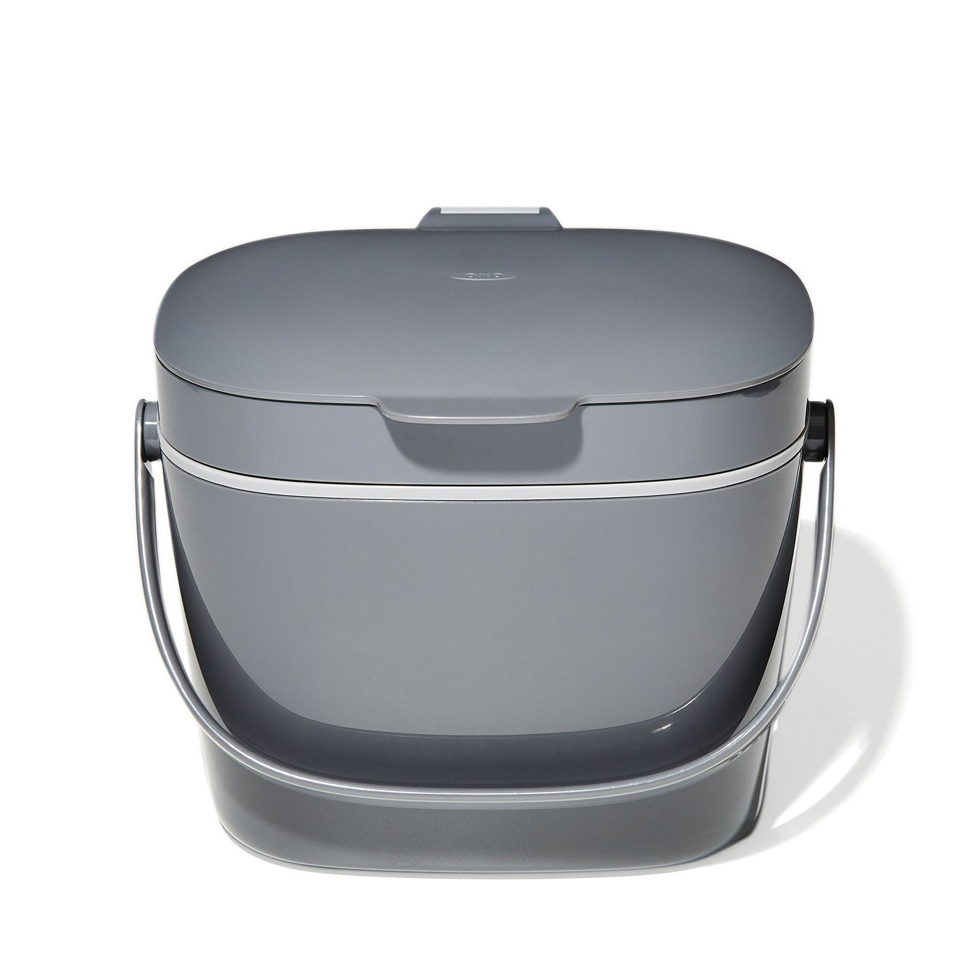 Gray Kitchen Compost Bin 6.6 L