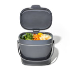 Gray Kitchen Compost Bin 6.6 L