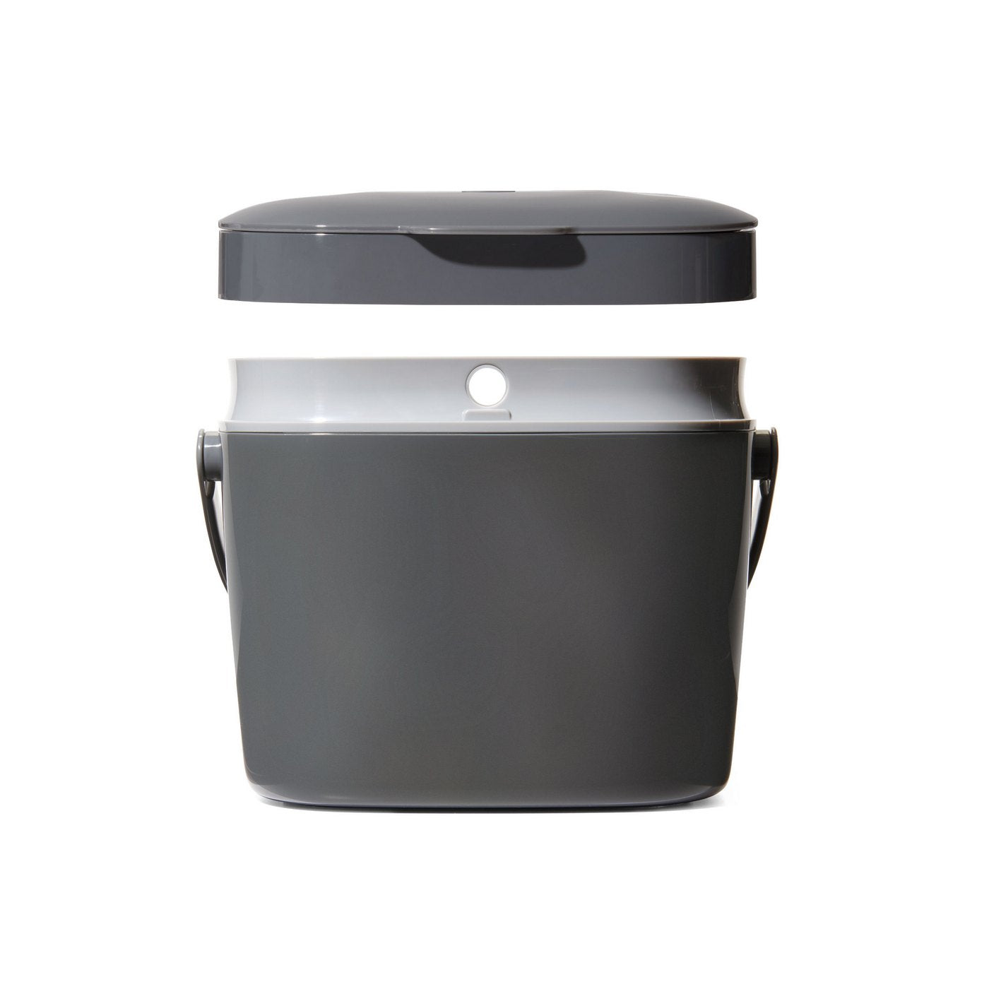 Gray Kitchen Compost Bin 6.6 L