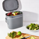 Bac À Compost De Cuisine Gris 6,6 L