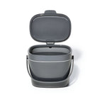 Gray Kitchen Compost Bin 6.6 L