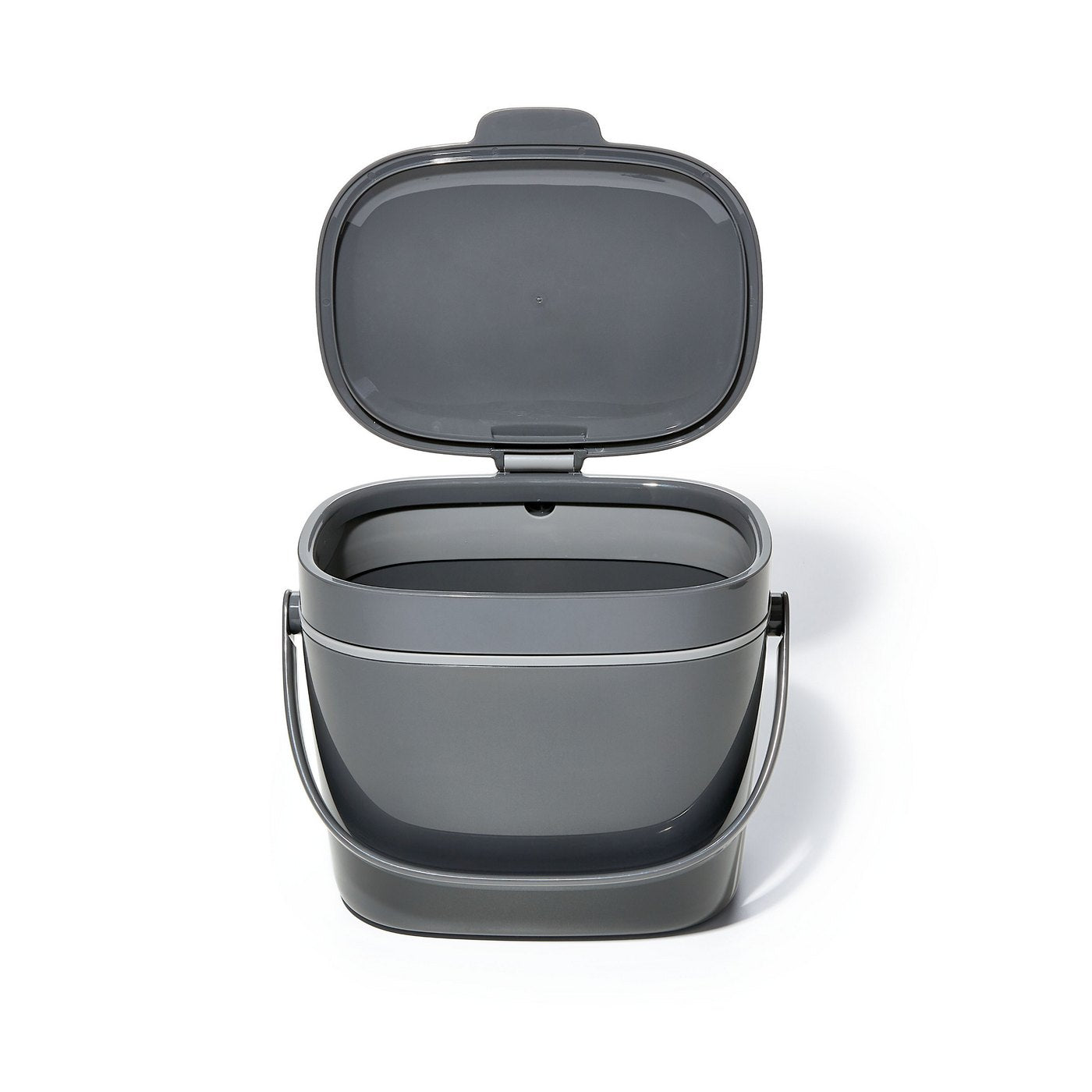 Gray Kitchen Compost Bin 6.6 L