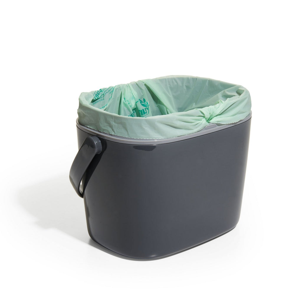 Gray Kitchen Compost Bin 6.6 L