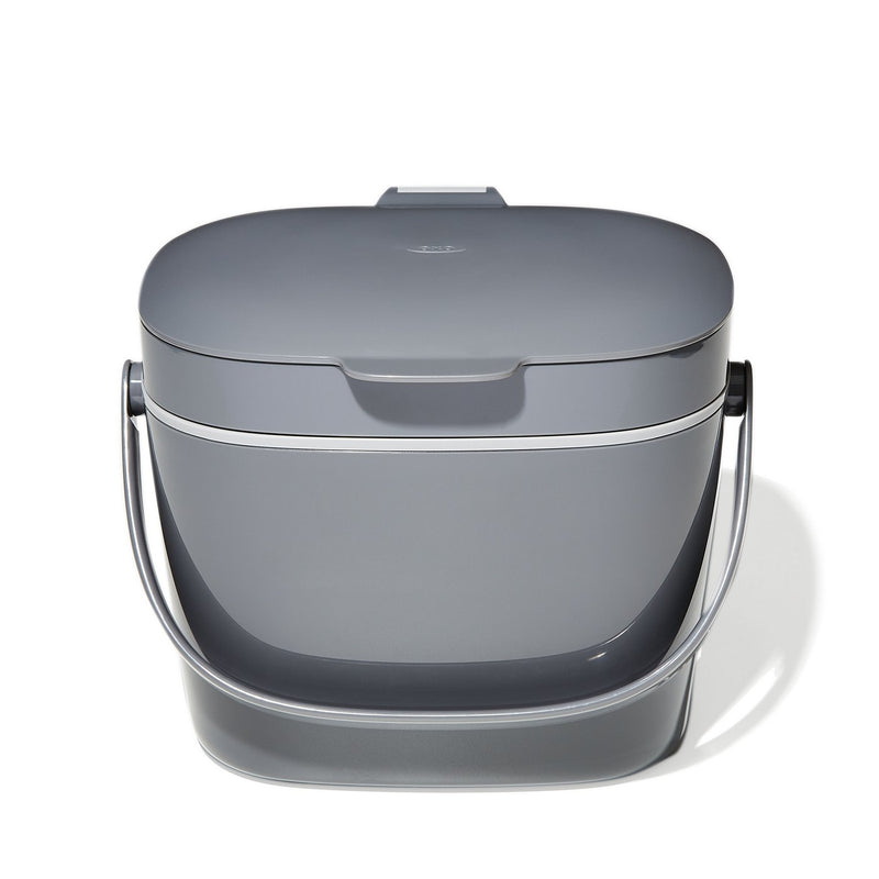 Bac À Compost De Cuisine Gris 6,6 L