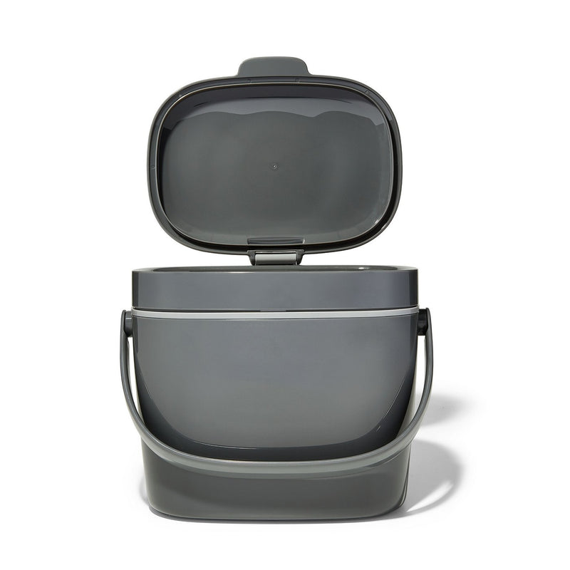Bac À Compost De Cuisine Gris 6,6 L