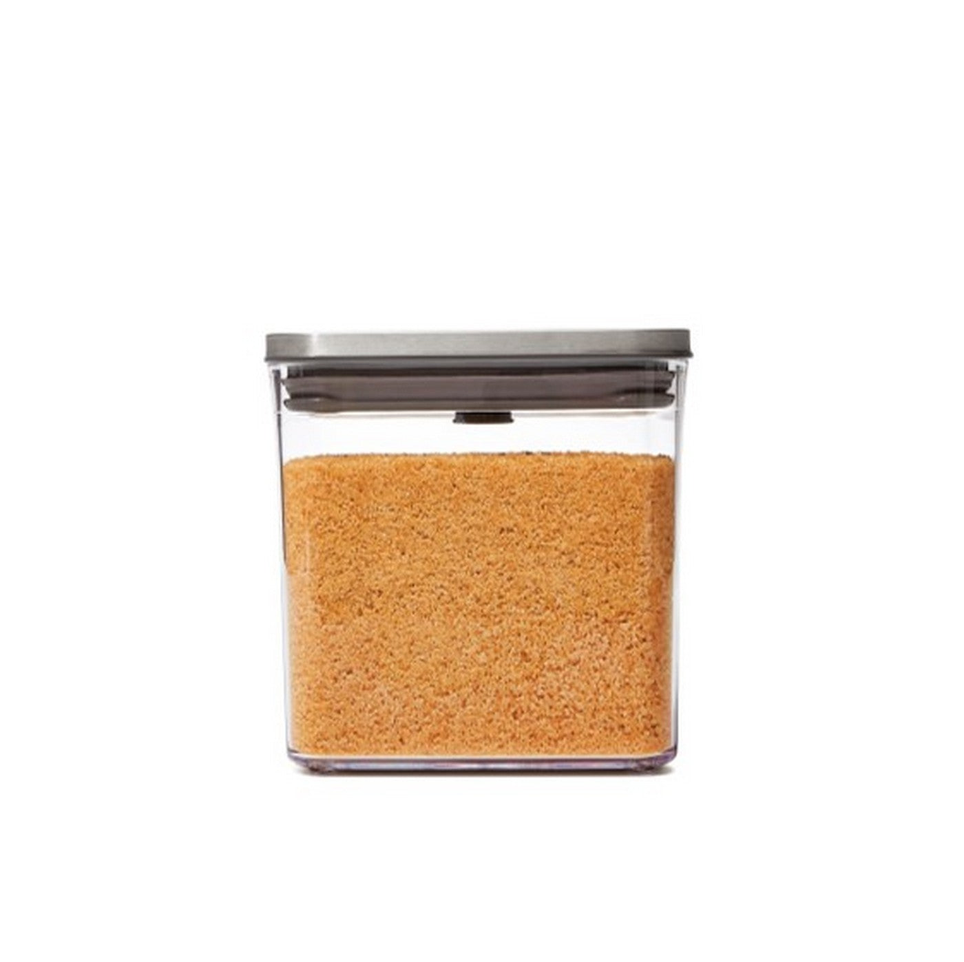 Caja de almacenamiento Pop Square de acero inoxidable 2,6 L