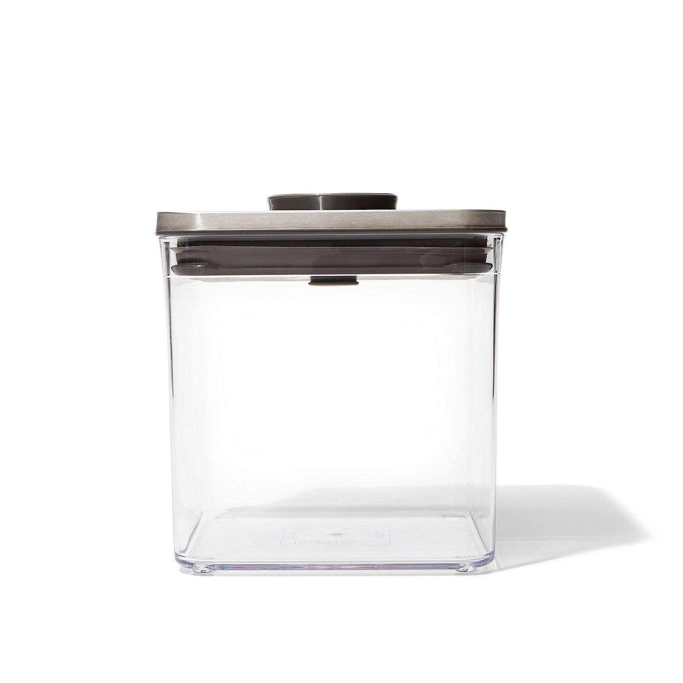 Caja de almacenamiento Pop Square de acero inoxidable 2,6 L