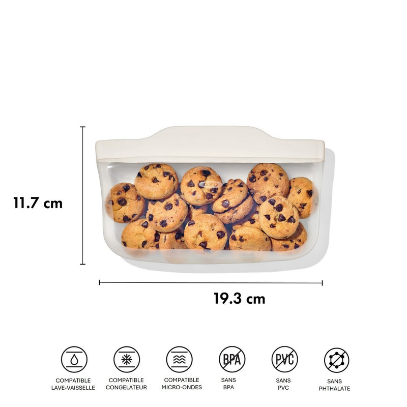 Lot : 2 Pochettes De Conservation Silicone (828Ml & 332Ml)