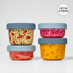 Lote: 4 Cajas de Almacenamiento Twist & Stack (2X 550Ml + 2X 350 Ml)