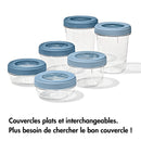 Lot : 4 Boites De Conservation Twist & Stack (2X 550Ml + 2X 350 Ml)