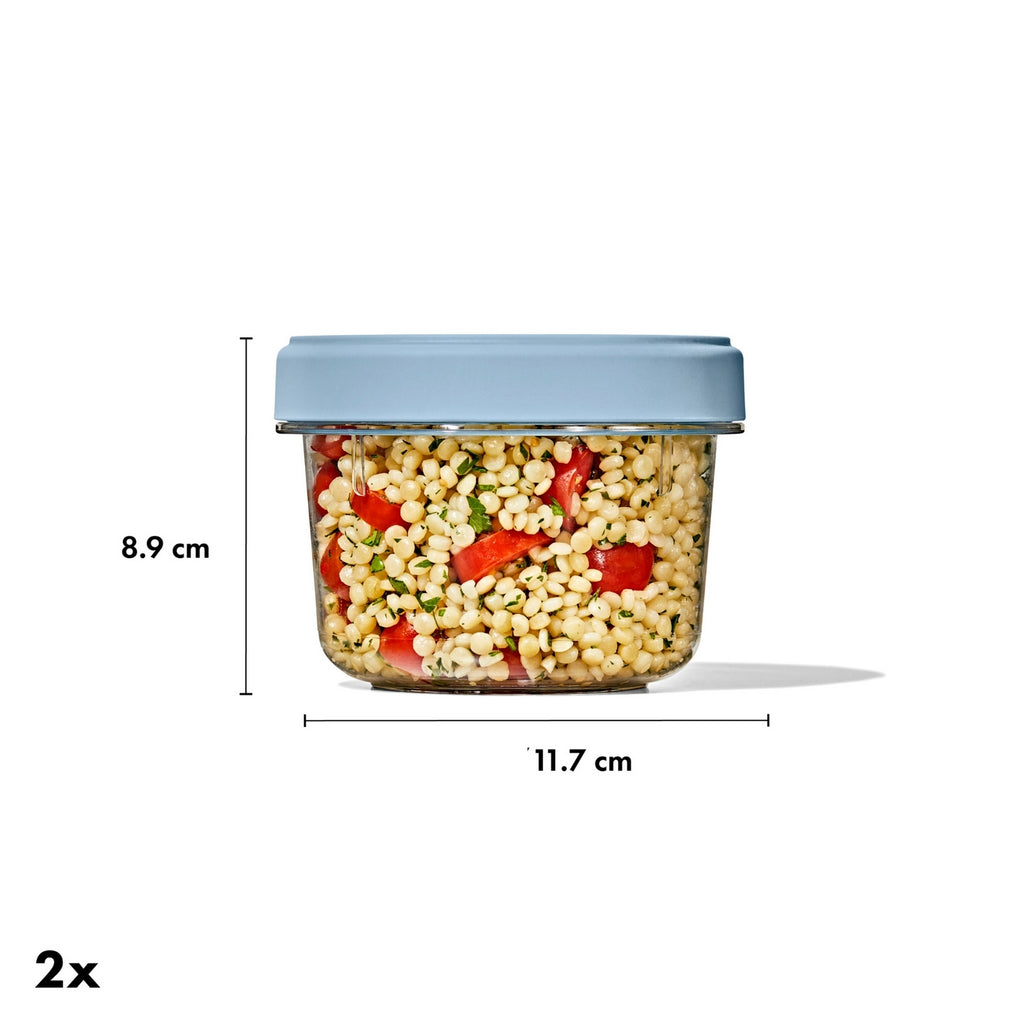 Lote: 4 Cajas de Almacenamiento Twist & Stack (2X 550Ml + 2X 350 Ml)