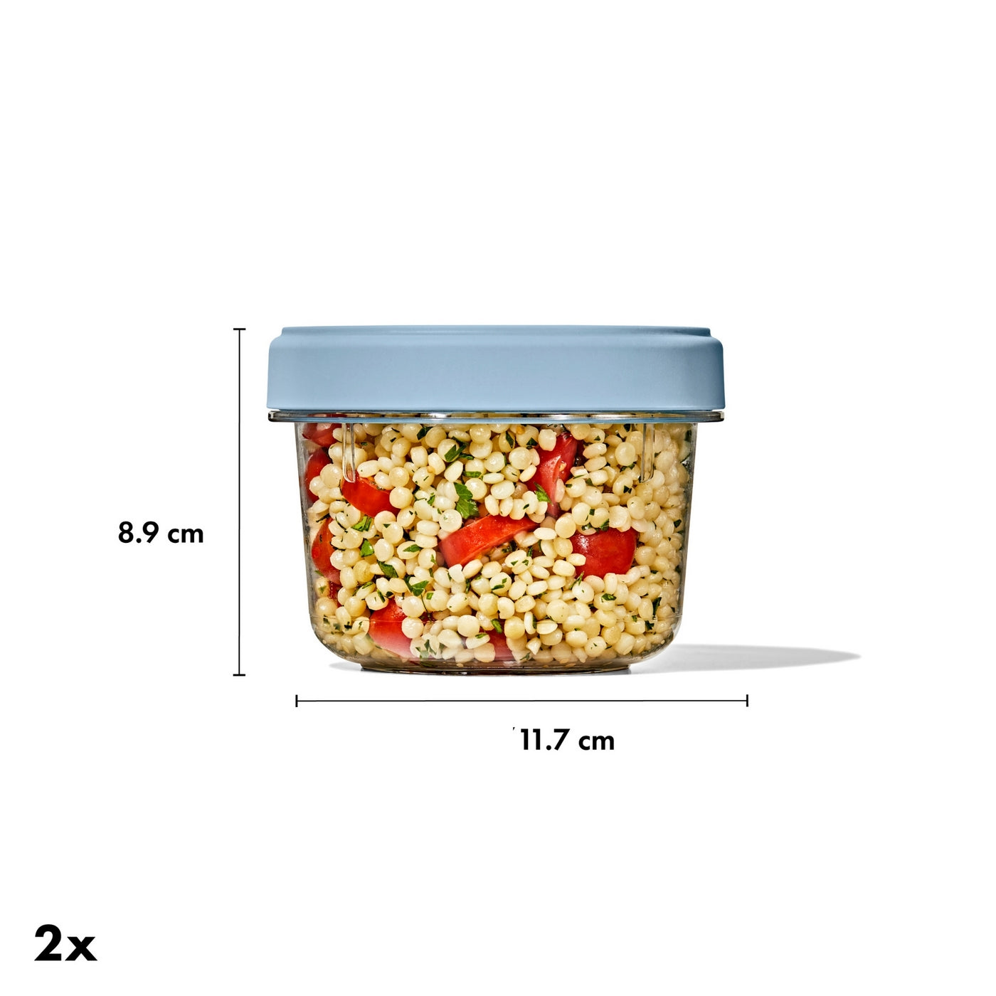 Lote: 4 Cajas de Almacenamiento Twist & Stack (2X 550Ml + 2X 350 Ml)