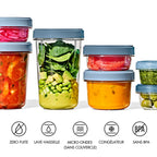 Lote: 4 Cajas de Almacenamiento Twist & Stack (2X 900Ml + 2X 350 Ml)