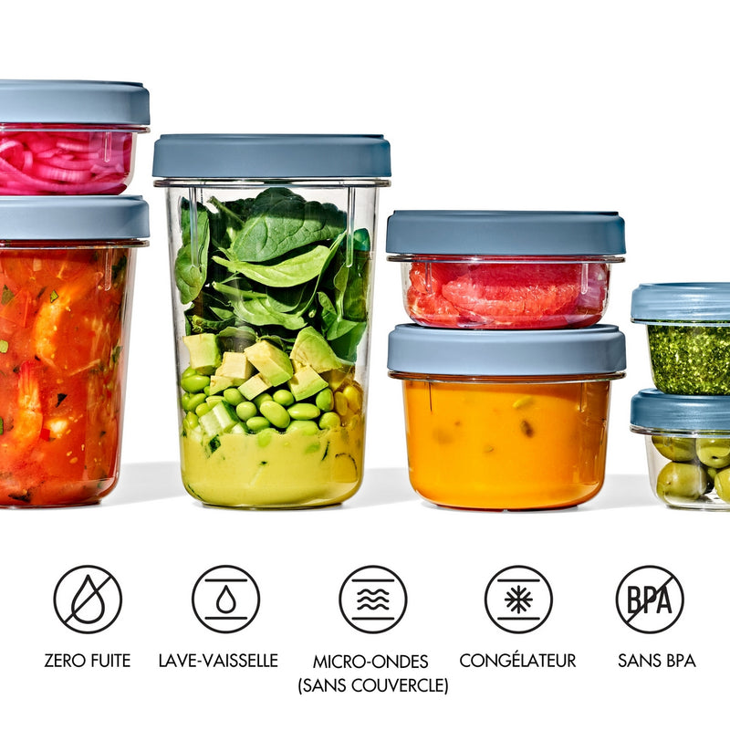 Lot : 4 Boites De Conservation Twist & Stack (2X 900Ml + 2X 350 Ml)