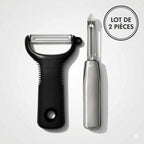 Set: 2 Peladores (1 Navaja Y + 1 Oscilante Acero Inoxidable)