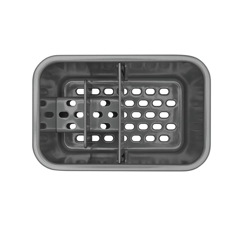 Lot : 1 Grand Tapis D'Évier En Silicone + 1 Organisateur D'Évier Inox