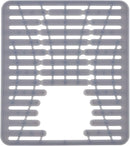 Lot : 1 Petit Tapis D'Évier En Silicone + 1 Organisateur D'Évier Inox
