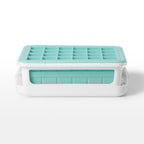 Lot: 2 Small Silicone Ice Cube Trays With Lid