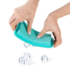 Lot: 2 Small Silicone Ice Cube Trays With Lid