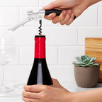 Lote: 1 Sacacorchos Sommelier + 1 Abrebotellas de Acero Inoxidable