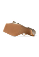 Dreams In Motion Flat Shoes - Gold