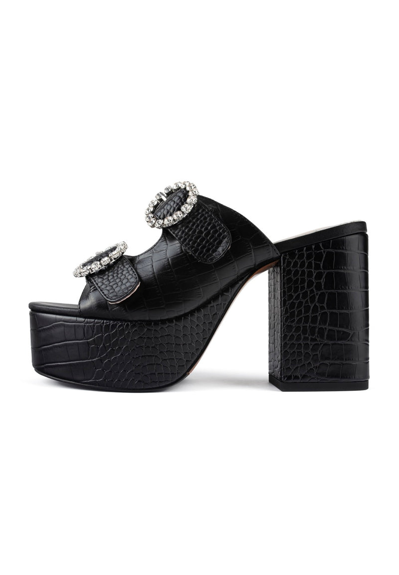 Sandalias de tacón Enjoy Yourself - Negro