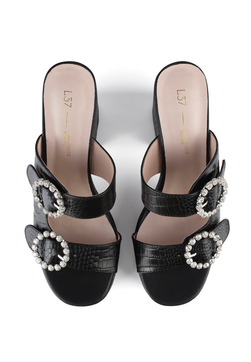 Sandalias de tacón Enjoy Yourself - Negro