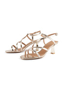 Gold Rush Heeled Sandals - Gold