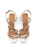 Gold Rush Heeled Sandals - Gold