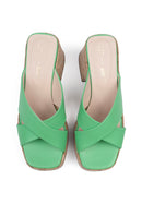 It'S No Secret Mules De Tacón - Verde