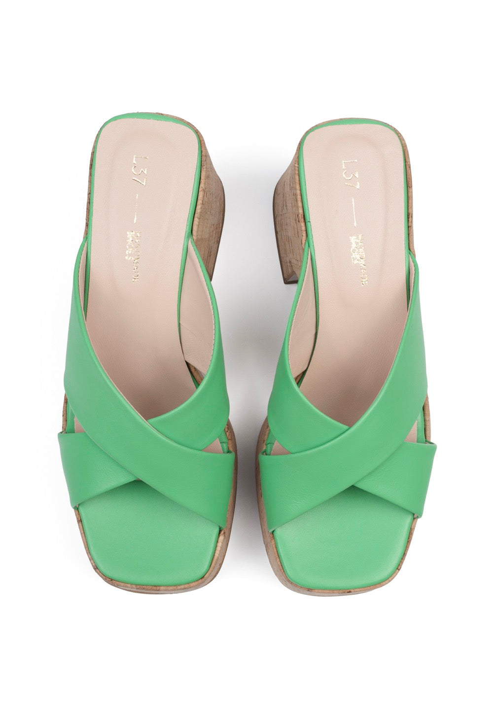 Mules De Tacón It'S No Secret - Verde