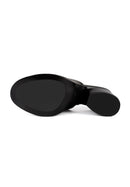 Just Cool Heeled Mules - Black