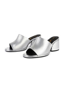 Mules con tacón Just Cool - Plateado