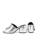 Mules con tacón Just Cool - Plateado